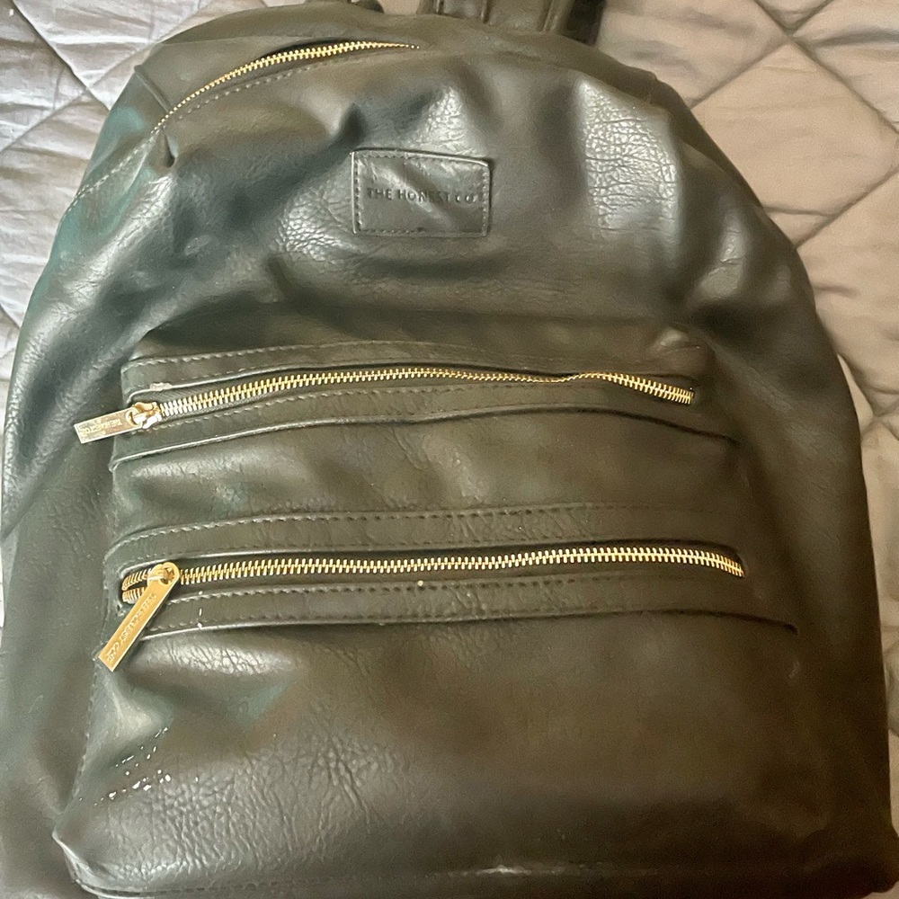 Honest Co. leather backpack
